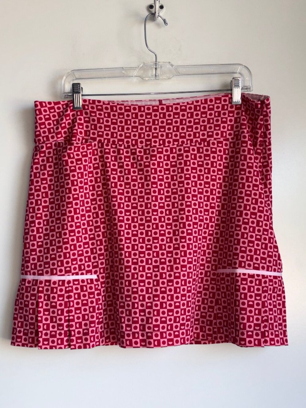 GOLFTINI Red Skort Skirt Size 12 Golf Tennis